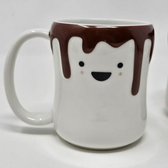 CandyRific Coffee Mugs (2) We Go Together Marshmallow Hot Chocolate Cocoa Cups - Picture 2 of 10